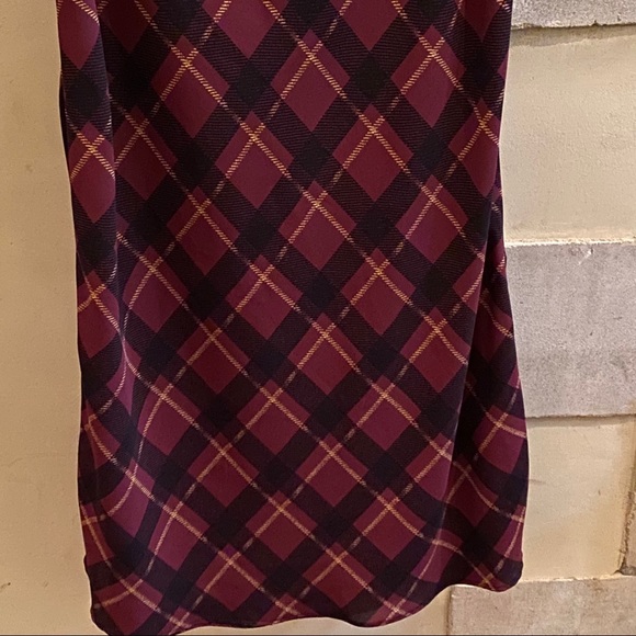Plaid Midi Slip Skirt - Picture 11 of 12